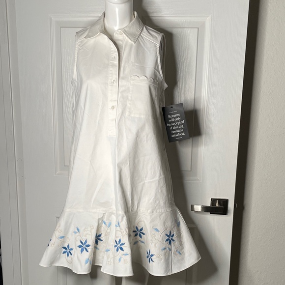 tuckernuck embroidered dress White Embroidery Sleeveless Callahan Dress main image 0